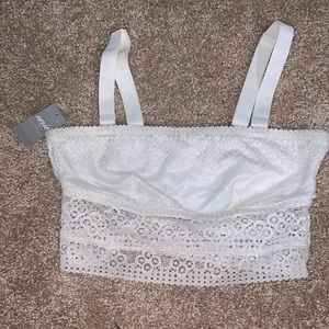 Aerie White Lace Bralette/Bandeau